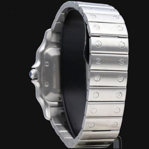 Montre Cartier Santos Galbée - Montre femme automatique en acier 29 mm 58 Facettes MT43424