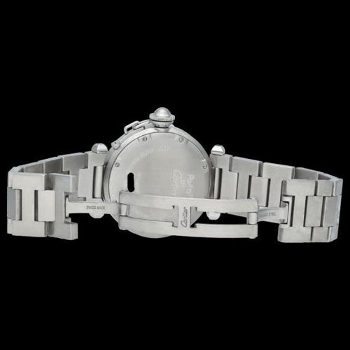 Montre Cartier Pasha - Montre GMT automatique en acier 35 mm 58 Facettes MT42869