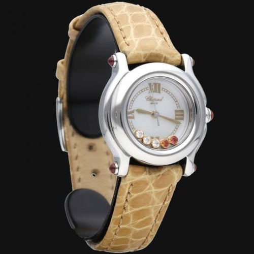 Montre Chopard Happy Sport Mini - Montre femme quartz 26 mm acier 58 Facettes MT43563