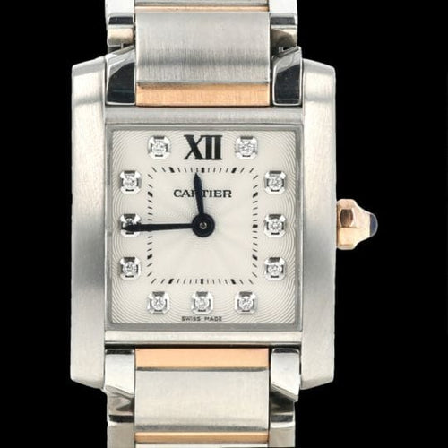 Montre Cartier Tank Française GM - Montre femme en or rose et acier 58 Facettes MT43924