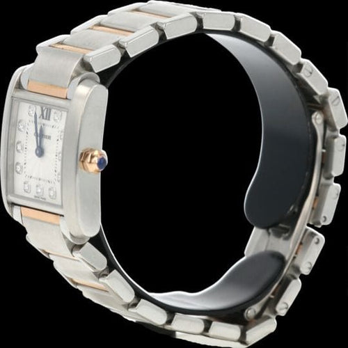 Montre Cartier Tank Française GM - Montre femme en or rose et acier 58 Facettes MT43924