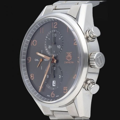 Montre TAG Heuer Carrera - Montre chronographe Calibre 1887 en acier 58 Facettes MT44494