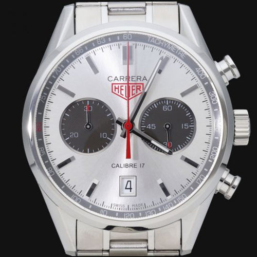 Montre TAG Heuer Carrera - Montre chronographe Calibre 16 en acier 41 mm 58 Facettes MT44524