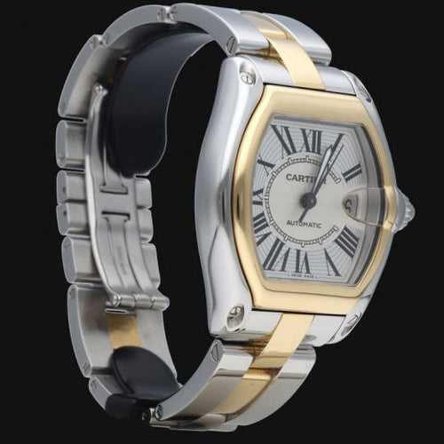Montre Cartier Roadster - Montre automatique homme en or jaune et acier 58 Facettes MT44397