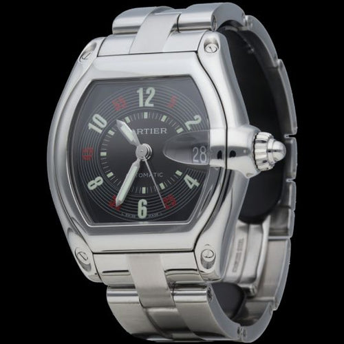 Montre Cartier Roadster - Montre automatique homme en acier 37 mm 58 Facettes MT44453