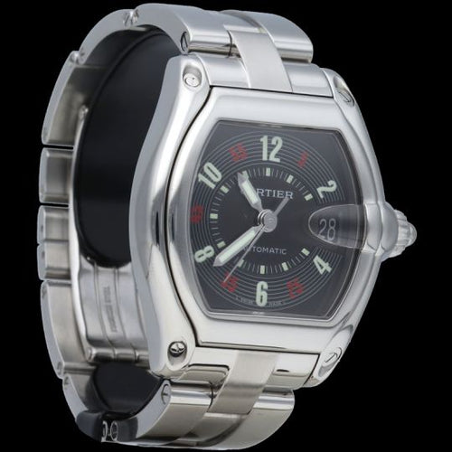 Montre Cartier Roadster - Montre automatique homme en acier 37 mm 58 Facettes MT44453