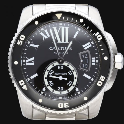 Montre Cartier Calibre de Cartier Diver - Montre homme en acier 58 Facettes MT44421