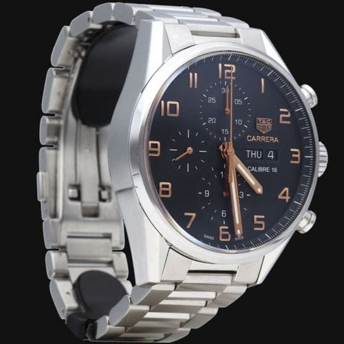 Montre Tag Heuer Carrera - Montre chronographe Calibre 16 en acier 41 mm 58 Facettes MT44525