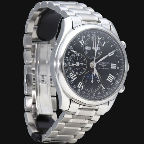 Montre Longines Master Collection - Montre chronographe calendrier phase de lune 58 Facettes MT44466