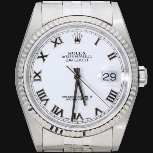 Montre Rolex Datejust - Montre 36 mm en acier et or blanc 58 Facettes MT44149