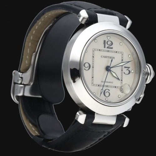 Montre Cartier Pasha - Montre automatique 35 mm nacre en acier 58 Facettes MT44405