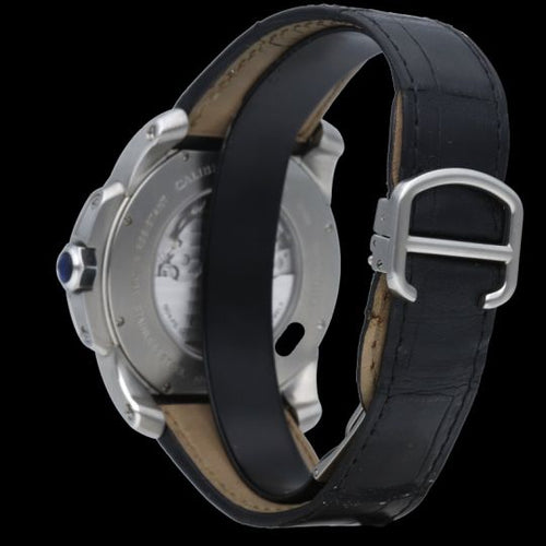 Montre Cartier Calibre de Cartier - Montre automatique homme 42 mm en acier 58 Facettes MT44443