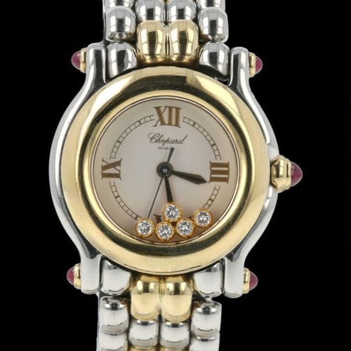 Montre Chopard Happy Sport Mini - Montre femme en or jaune et acier 58 Facettes MT43559