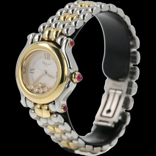 Montre Chopard Happy Sport Mini - Montre femme en or jaune et acier 58 Facettes MT43559