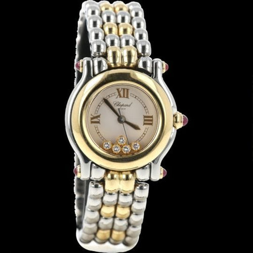 Montre Chopard Happy Sport Mini - Montre femme en or jaune et acier 58 Facettes MT43559