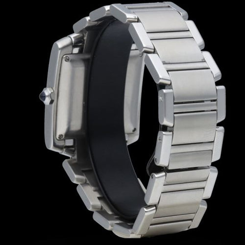 Montre Cartier Tank Française - Montre automatique en acier 58 Facettes MT43902