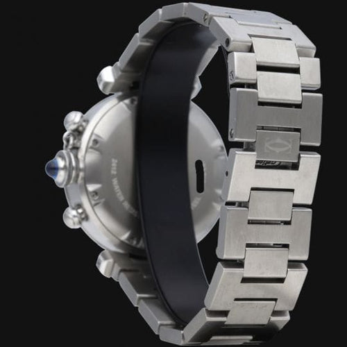 Montre Cartier Pasha - Montre chronographe automatique en acier 36 mm 58 Facettes MT44369