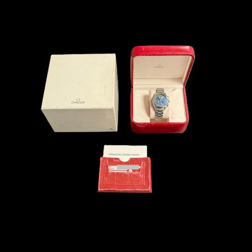 Montre Omega Speedmaster - Montre chronographe Day-Date en acier 58 Facettes MT43739