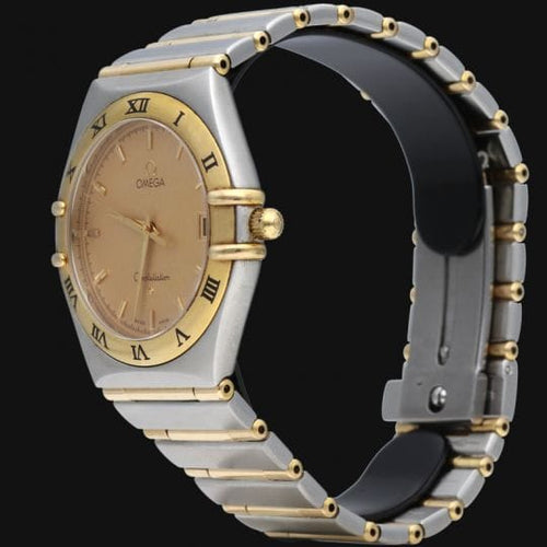 Montre Omega Constellation - Montre homme quartz en or jaune et acier 58 Facettes MT44546