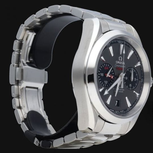 Montre Omega Seamaster Aqua Terra - Montre GMT chronographe en acier 58 Facettes MT44080