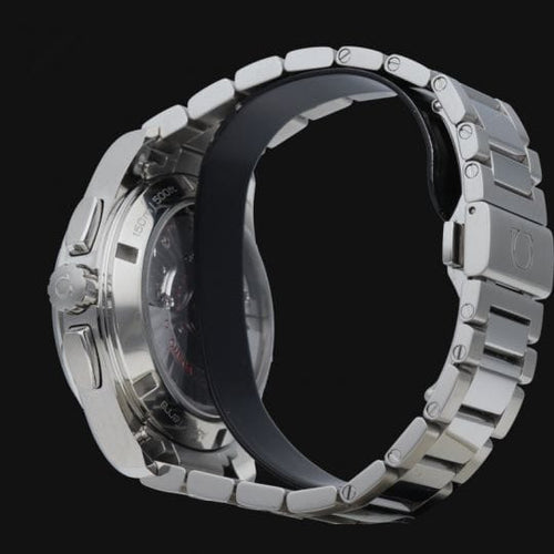 Montre Omega Seamaster Aqua Terra - Montre GMT chronographe 43 mm acier 58 Facettes MT44142