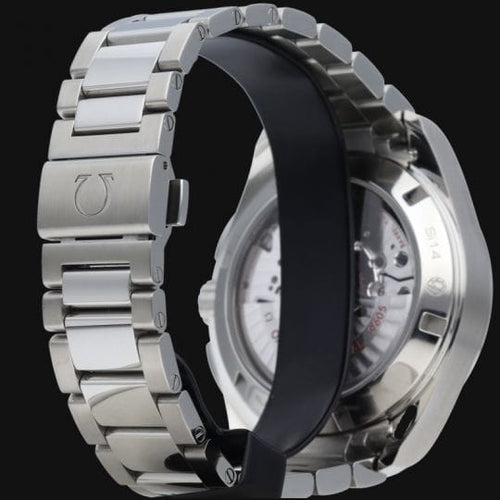 Montre Omega Seamaster Aqua Terra - Montre GMT chronographe 43 mm acier 58 Facettes MT44142