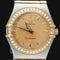Montre Omega Constellation - Montre Mini 22 mm quartz en or jaune et acier 58 Facettes MT44011