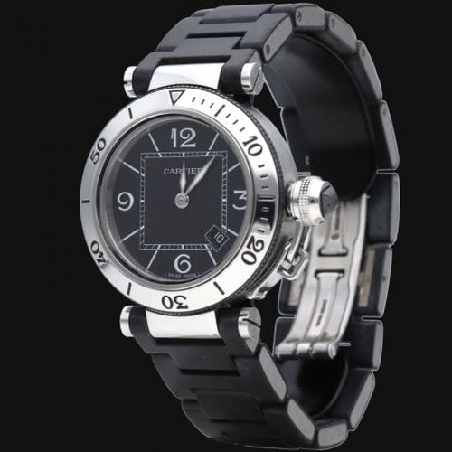 Montre Cartier Pasha Seatimer - Montre automatique homme en acier 58 Facettes MT44414