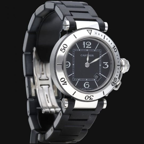 Montre Cartier Pasha Seatimer - Montre automatique homme en acier 58 Facettes MT44414