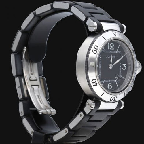 Montre Cartier Pasha Seatimer - Montre automatique homme en acier 58 Facettes MT44414