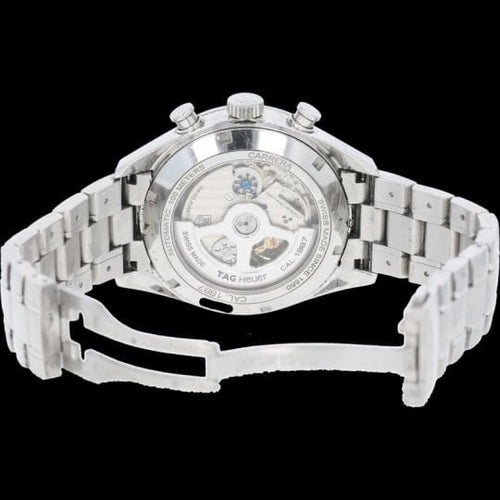 Montre TAG Heuer Carrera - Montre chronographe Calibre 1887 en acier 58 Facettes MT44496