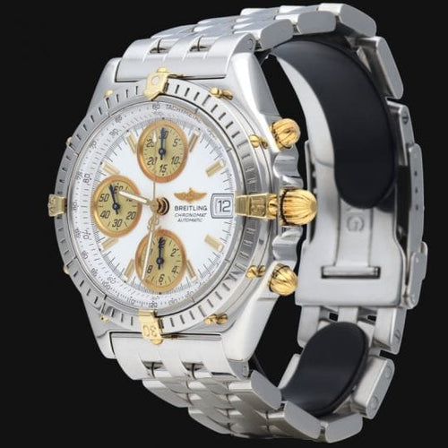 Montre Breitling Chronomat - Montre chronographe en or jaune et acier 58 Facettes MT42109
