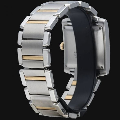 Montre Cartier Tank Française GM - Montre en or jaune et acier 58 Facettes MT43970