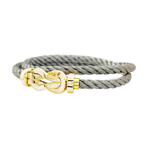 Bracelet Bracelet Fred, "Chance infinie", or rose et acier. 58 Facettes 35323