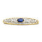 Broche Broche en or 18 carats ornée d'un saphir ovale et de diamants 58 Facettes 22393