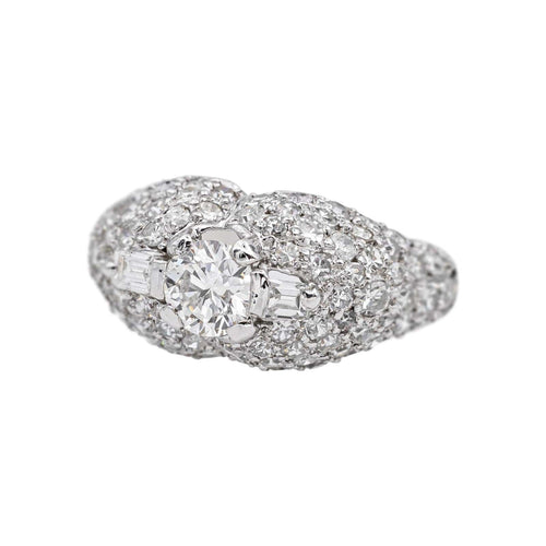 Bague 54 Bague  Dôme  Platine Diamant 58 Facettes 4776441CN