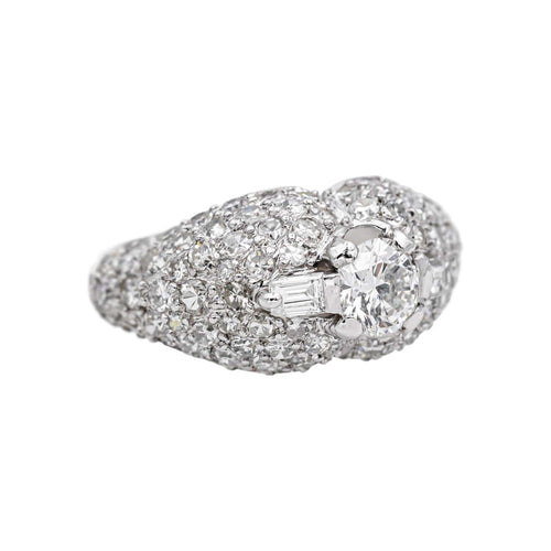 Bague 54 Bague  Dôme  Platine Diamant 58 Facettes 4776441CN