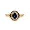 Bague 53 Bague saphir et diamants en or jaune 18 carats 58 Facettes 709