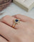 Bague 53 Bague saphir et diamants en or jaune 18 carats 58 Facettes 709