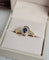 Bague 53 Bague saphir et diamants en or jaune 18 carats 58 Facettes 709