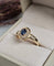 Bague 53 Bague saphir et diamants en or jaune 18 carats 58 Facettes 709
