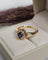 Bague 53 Bague saphir et diamants en or jaune 18 carats 58 Facettes 709