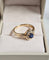 Bague 53 Bague saphir et diamants en or jaune 18 carats 58 Facettes 709