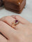 Bague 55 Bague dôme rubis composite en or rose 18 carats 58 Facettes 674