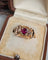Bague 55 Bague dôme rubis composite en or rose 18 carats 58 Facettes 674