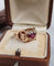 Bague 55 Bague dôme rubis composite en or rose 18 carats 58 Facettes 674