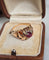 Bague 55 Bague dôme rubis composite en or rose 18 carats 58 Facettes 674