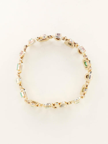 Bracelet Bracelet vintage or jaune émeraudes 5,5 carats 58 Facettes 1262.2