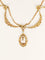 Collier Collier draperie Art Nouveau or jaune perles 58 Facettes 1230