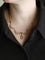 Collier Collier draperie Art Nouveau or jaune perles 58 Facettes 1230